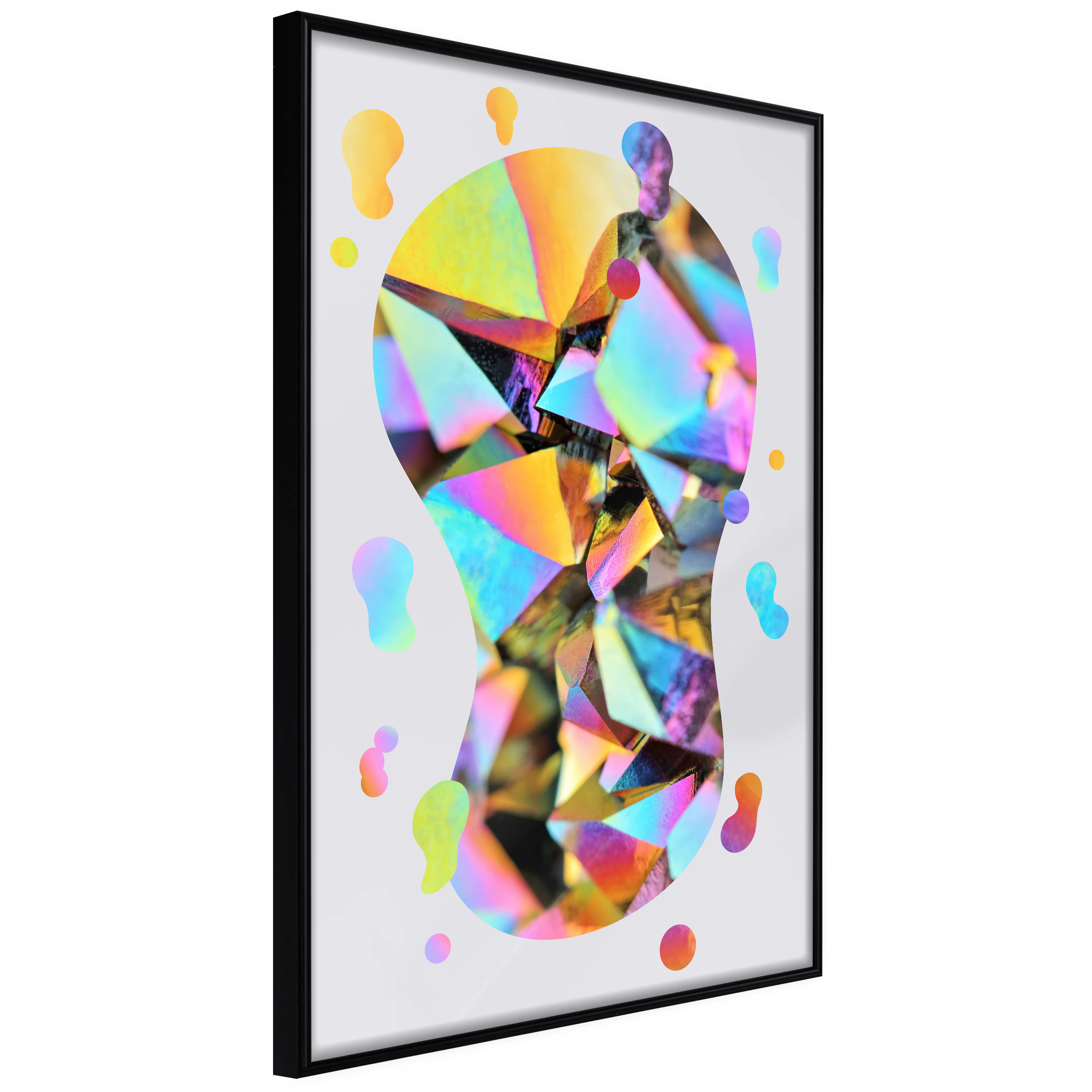 Affisch - Rainbow Footprint [Poster] 40x60 Svart ram, 40x60 cm