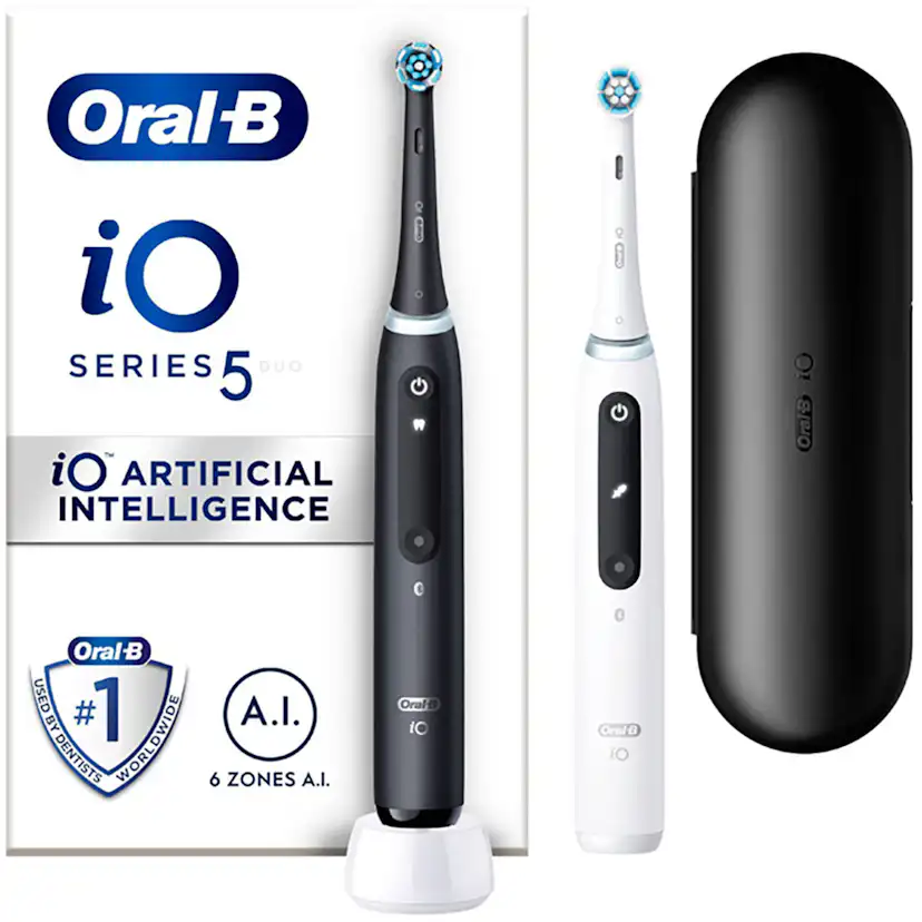 Eltandborste Oral-B iO5 Duo Black UCB/White SC
