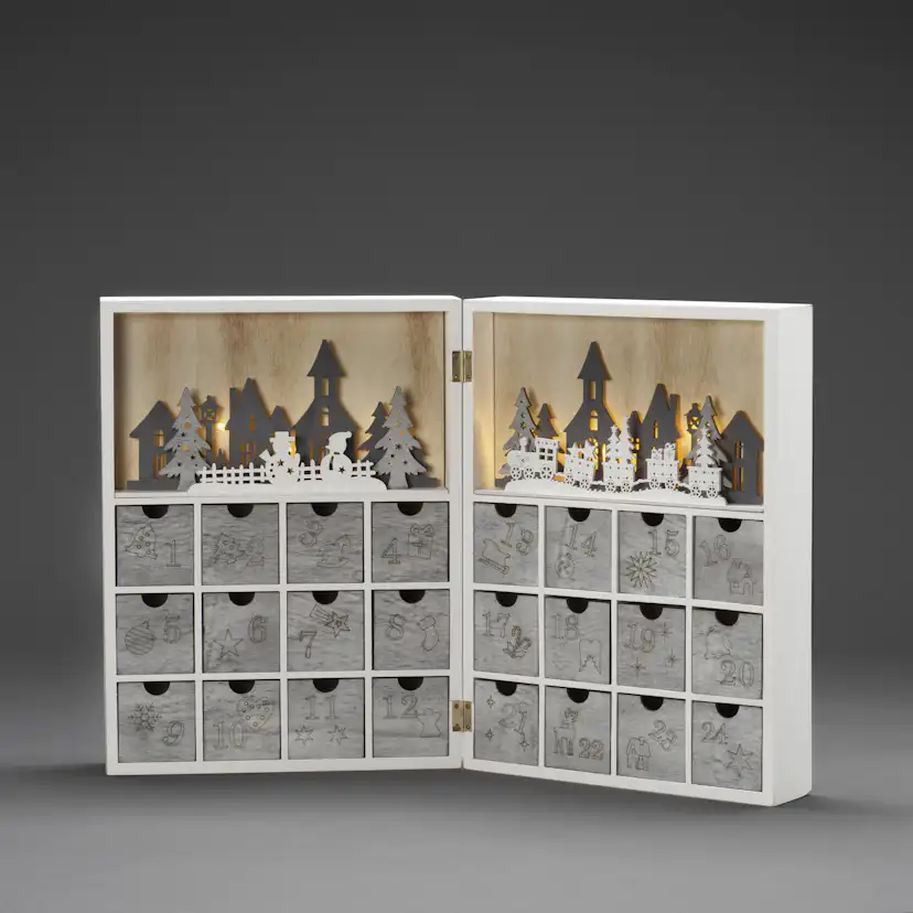 Adventskalender Gnosjö Konstsmide Motiv 8 LED