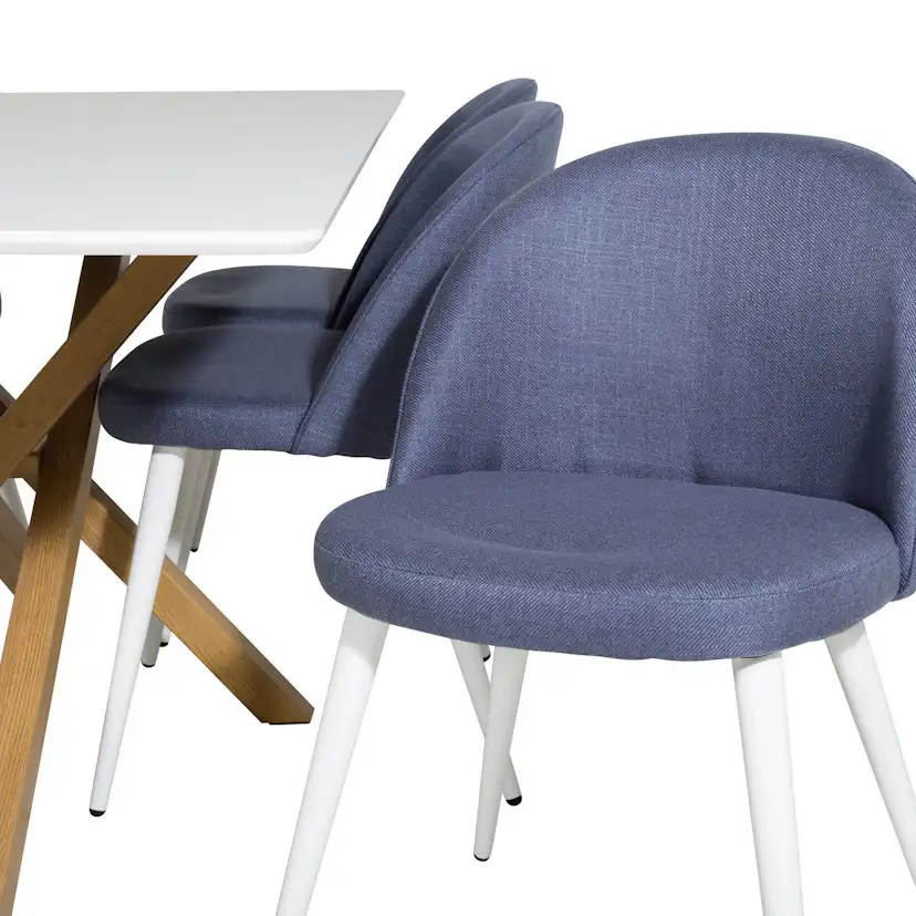 Matgrupp Venture Home Piazza med 6st Velvet Stolar