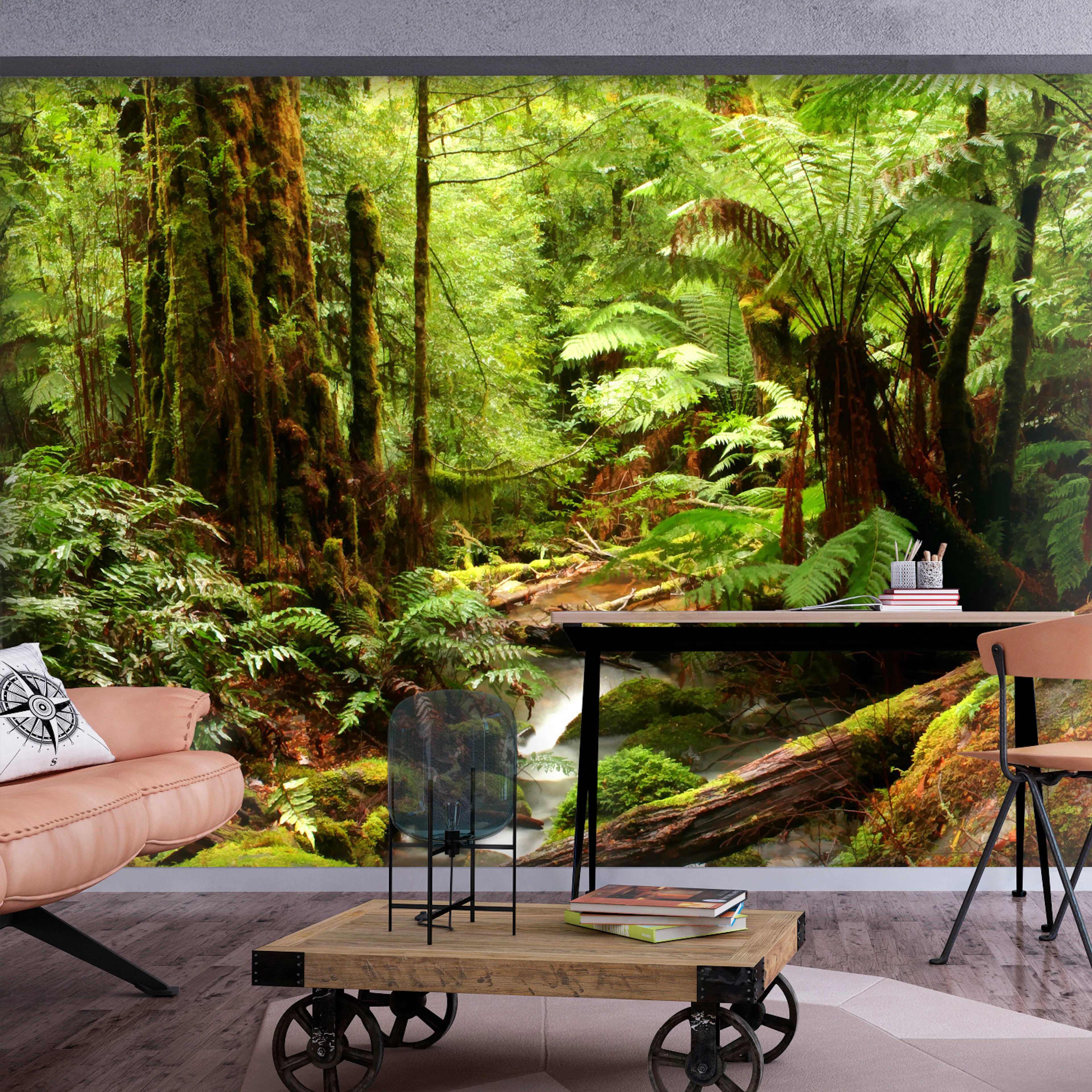 Fototapet - Forest Brook 450x315 450x315 cm