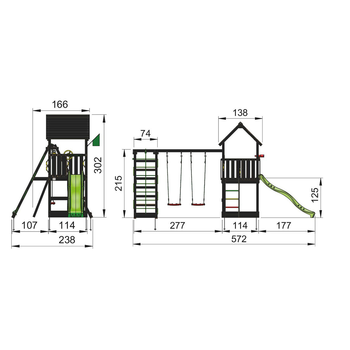 Lektorn Jungle Gym Club Komplett Inkl Climb Module Xtra