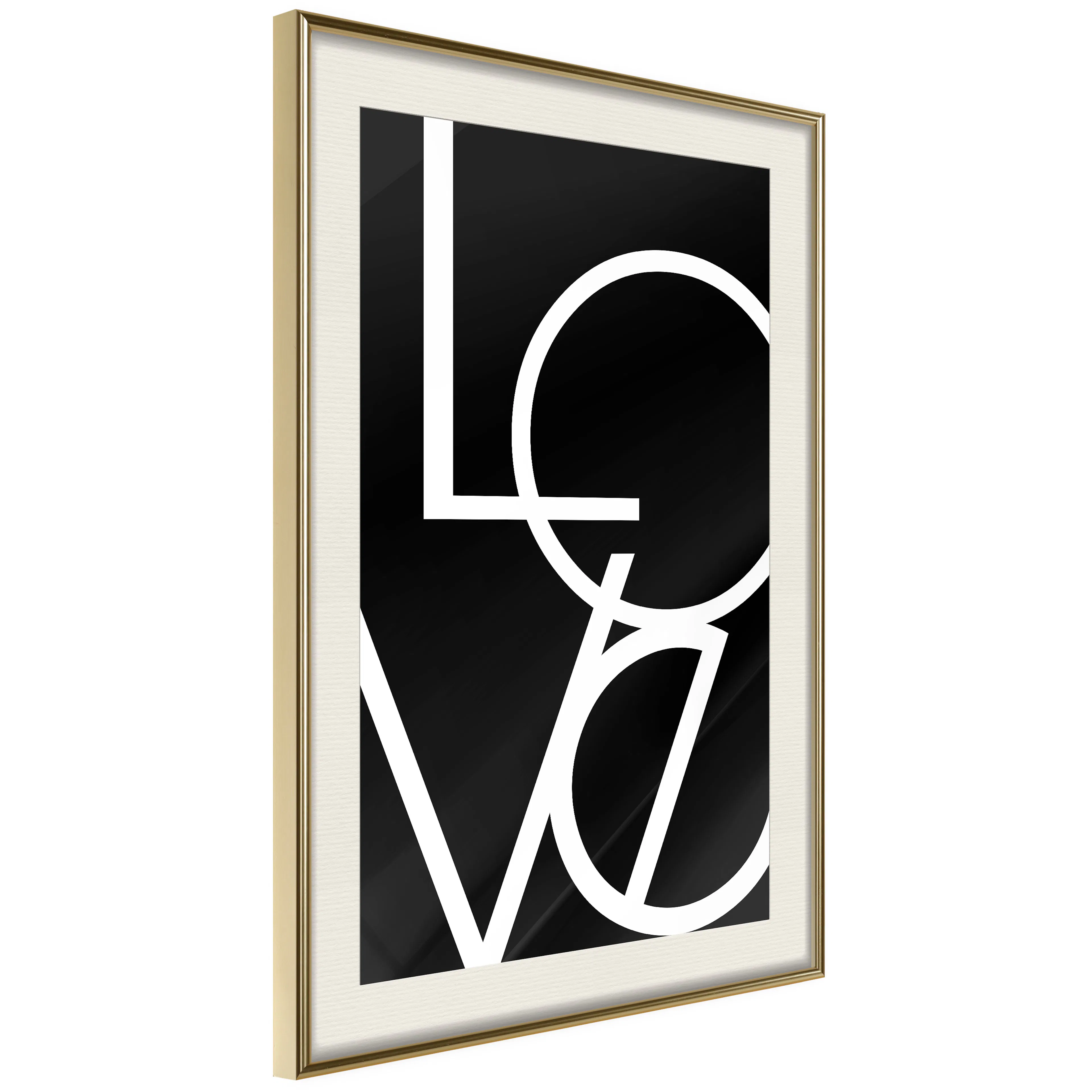 Poster Artgeist Affisch Love in Black and White