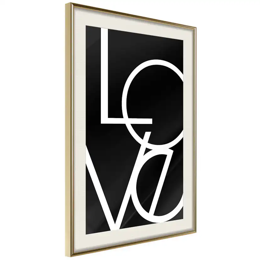 Poster Artgeist Affisch Love in Black and White
