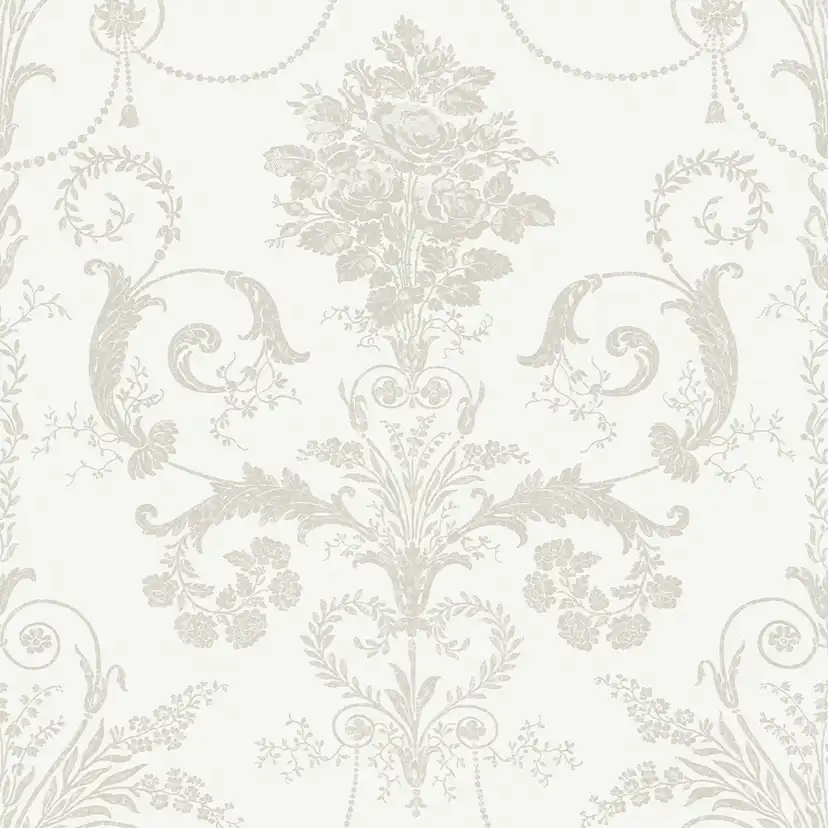Tapet Laura Ashley Josette Dove Gra & Vit