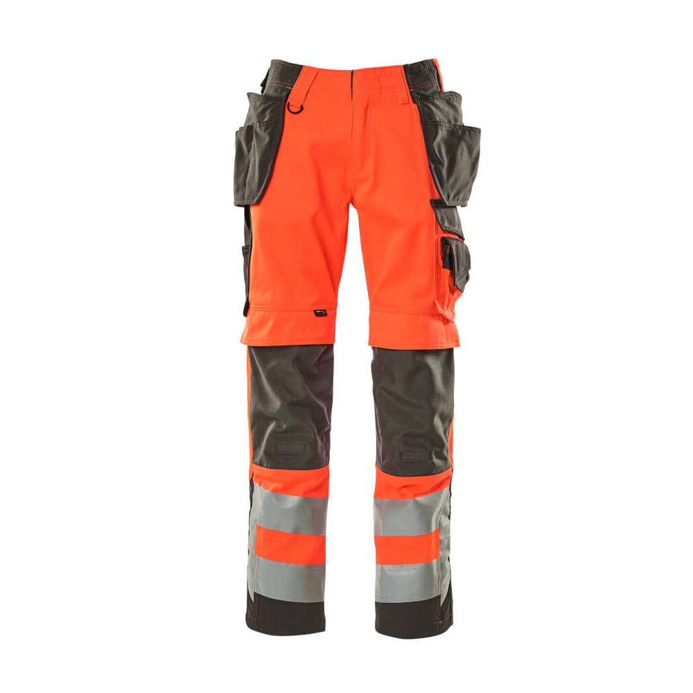 Mascot SAFE SUPREME Byxor med hängfickor 15531-860-22218 Storlek: 82C56, Färg: Hi-vis Röd/mörk Antracit