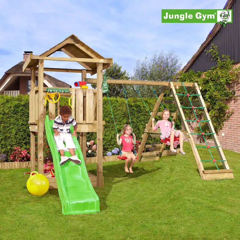 Lektorn Jungle Gym Home Komplett Inkl Climb Modul X'tra Trä