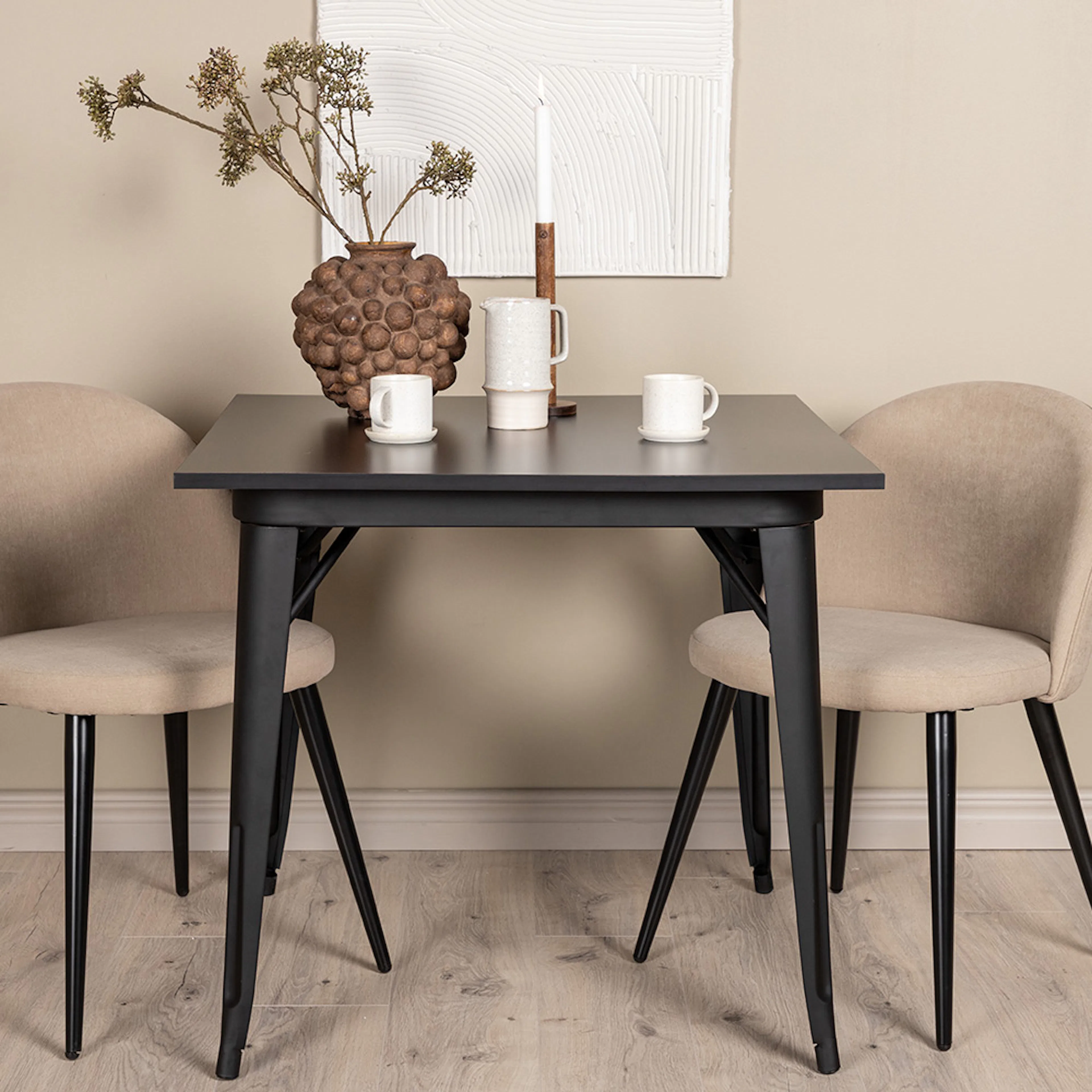 Matgrupp Venture Home Tempe med 2 Velvet Stitches Stolar