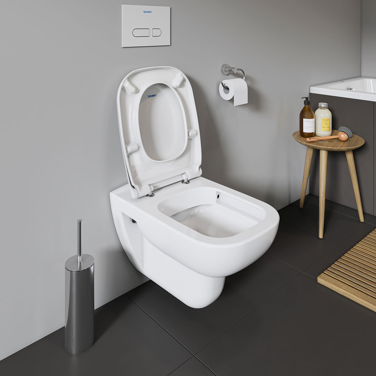 Vägghängd Toalettstol Duravit D-Code Rimless