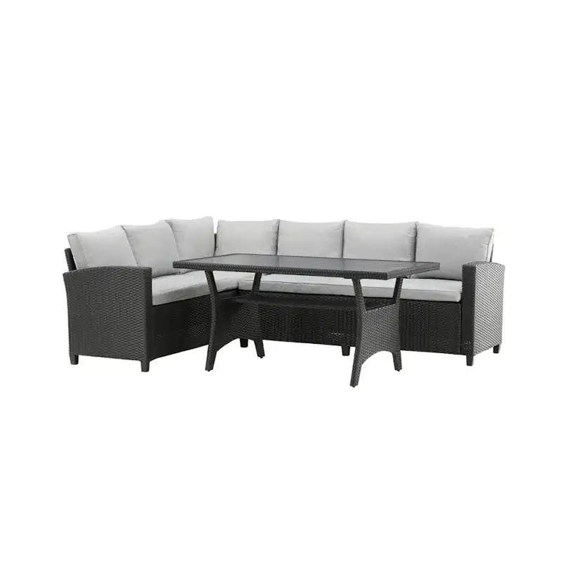 Brentwood Corner sofa - Black/Grey Svart/Grå