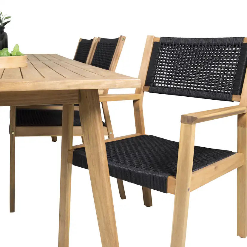 Matgrupp Venture Home Caisa 220 med 6 Lotta Matstolar