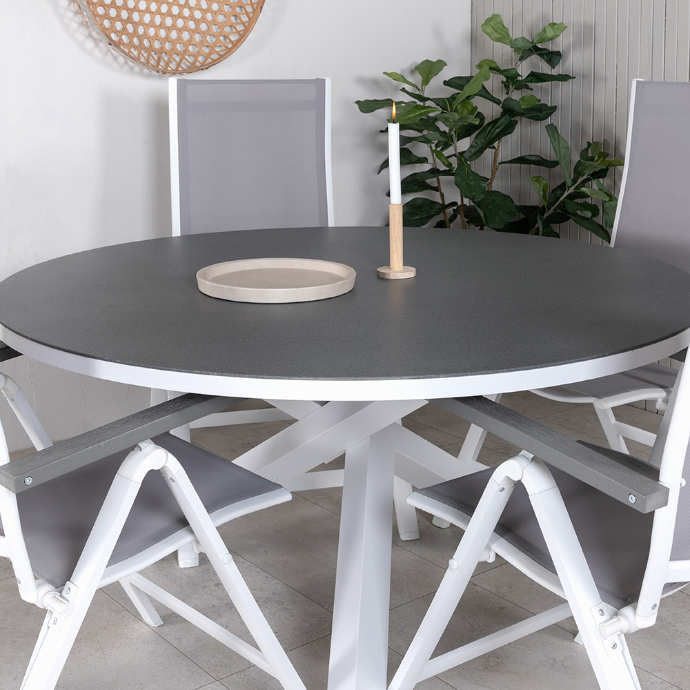 Matgrupp Venture Home Copacabana med 4 Aleyna Positionsstolar