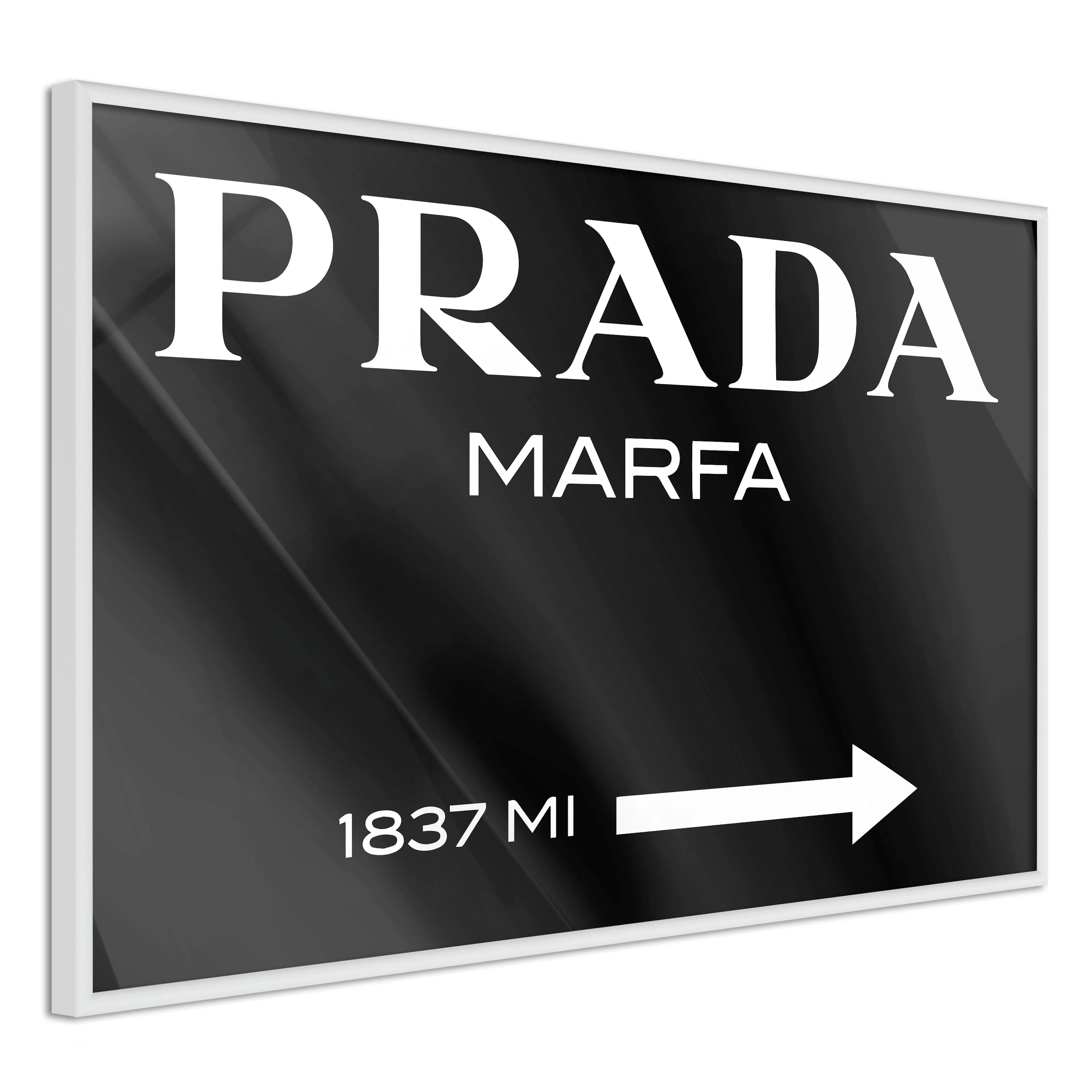 Poster Artgeist Affisch Prada in Black