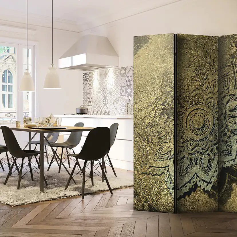 Rumsavdelare Skärmvägg Arkiio Golden Treasure 135x172 cm