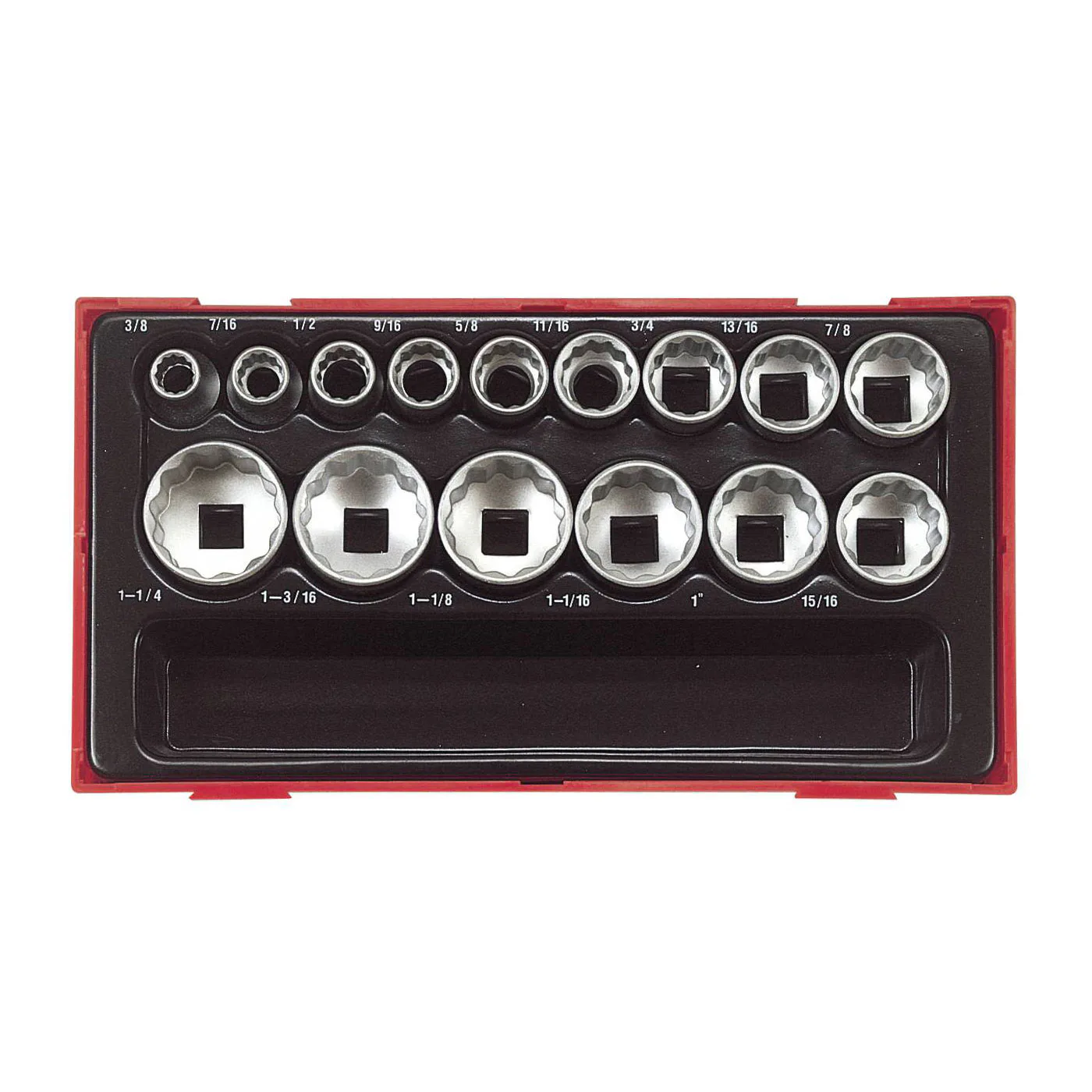 Hylssats 15 delar med 1/2 tum fyrkantsfäste Teng Tools TT1215AF