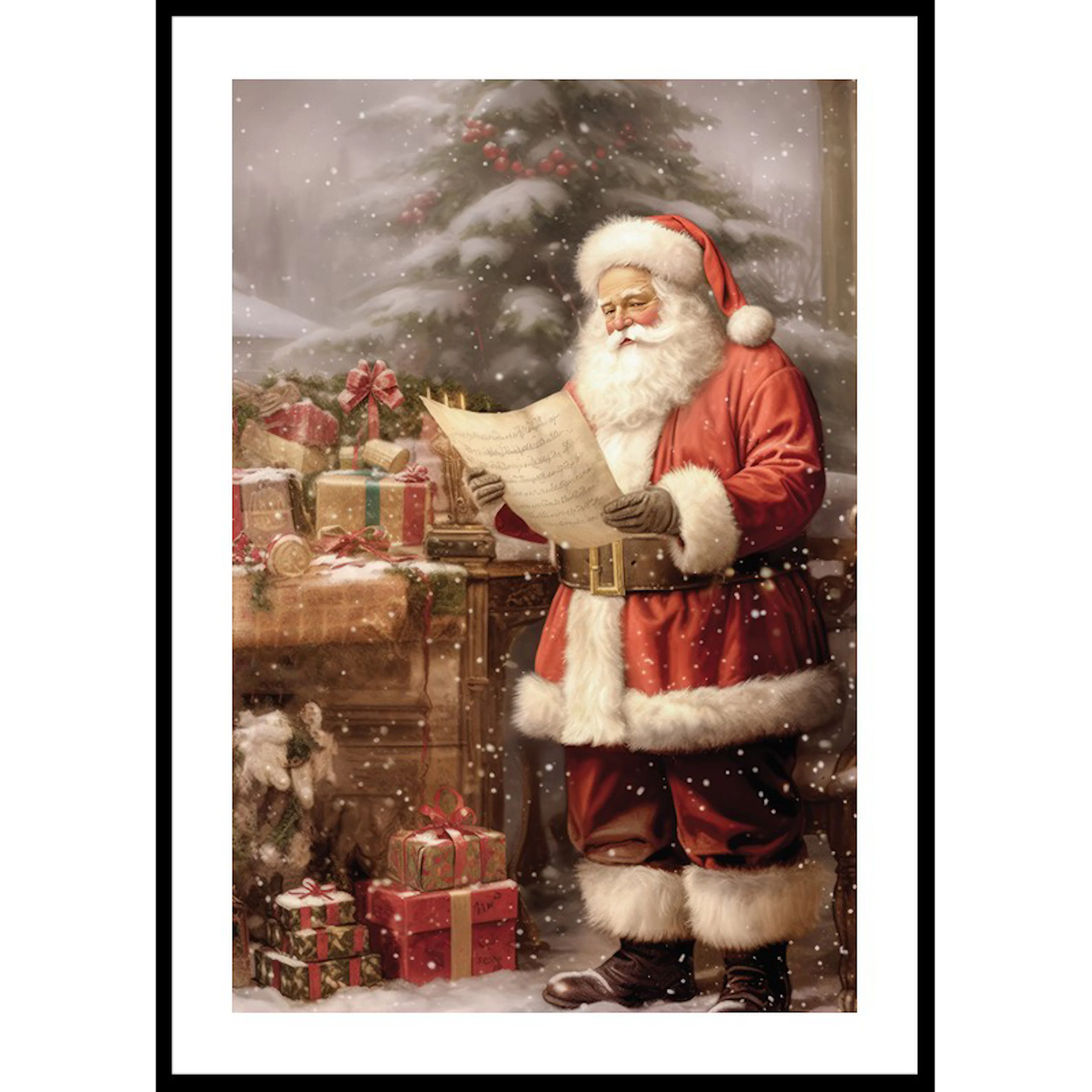 Poster Gallerix Santa Claus Wishlist