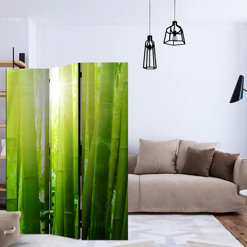 Rumsavdelare Skärmvägg Arkiio Sun And Bamboo 135x172 cm