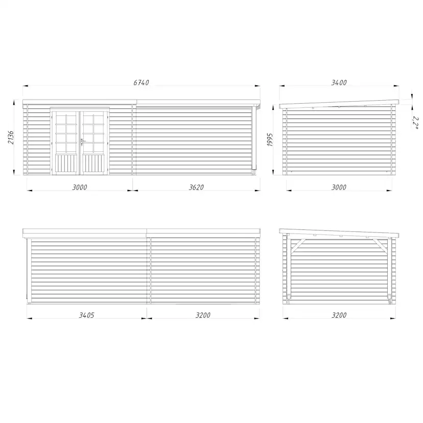 Stuga Palmako Ella 18,7 m2