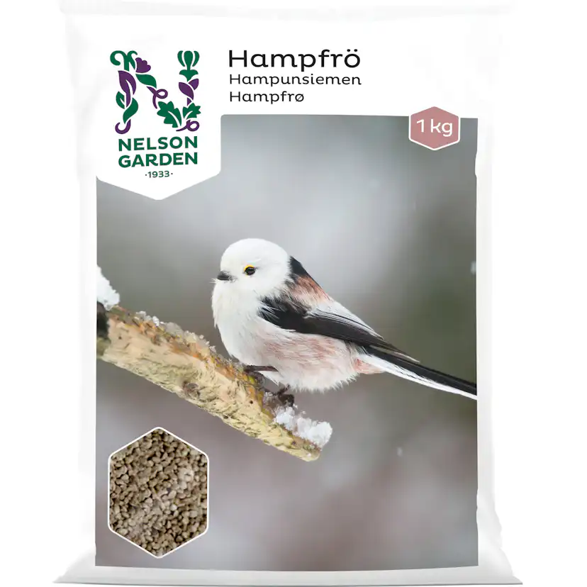 Fågelmat Nelson Garden Hampfrö 1 kg