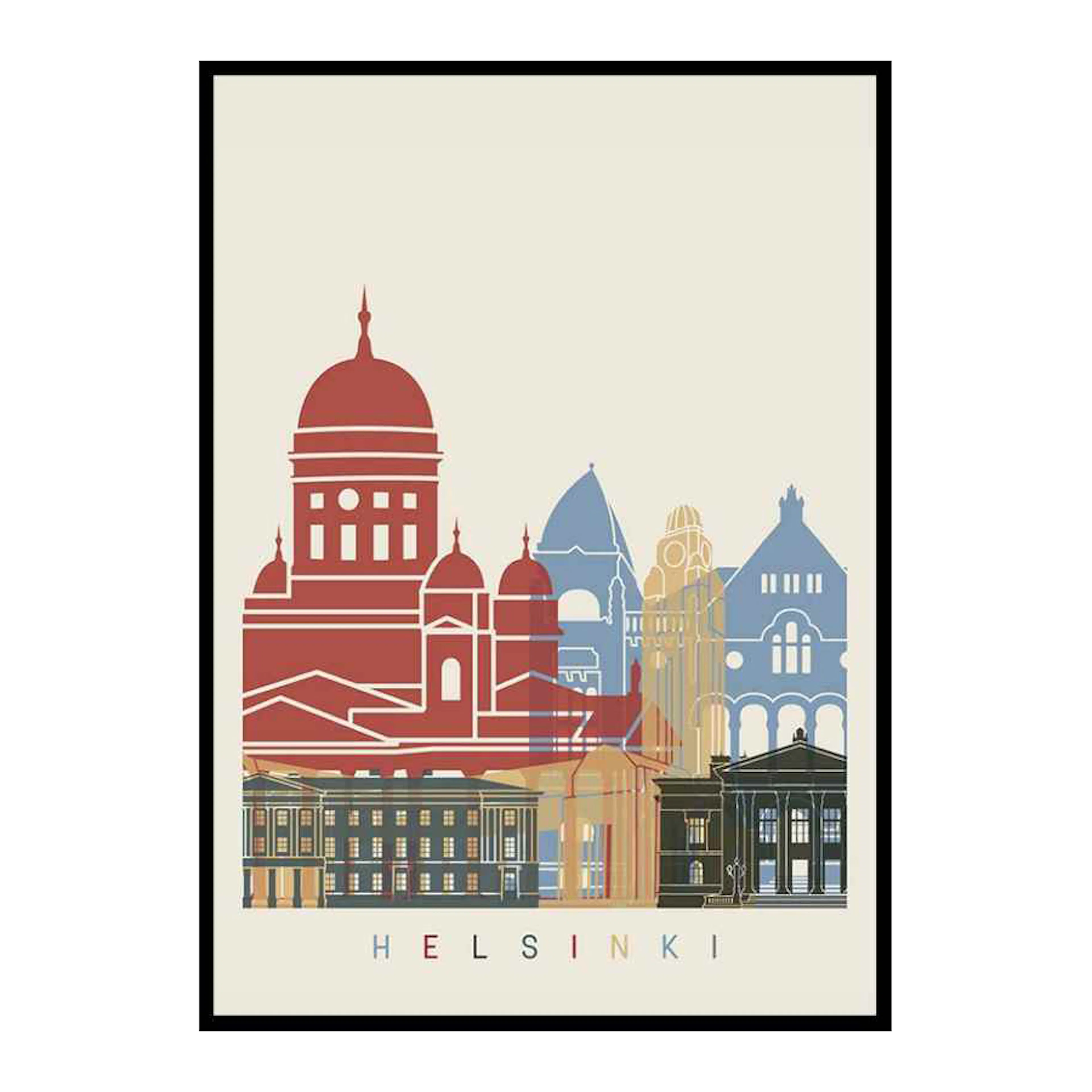 Helsinki Landmarks 30x40 cm