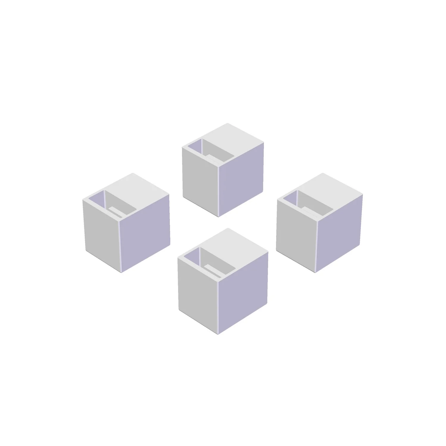 Stativfot vit 4-pack Vit