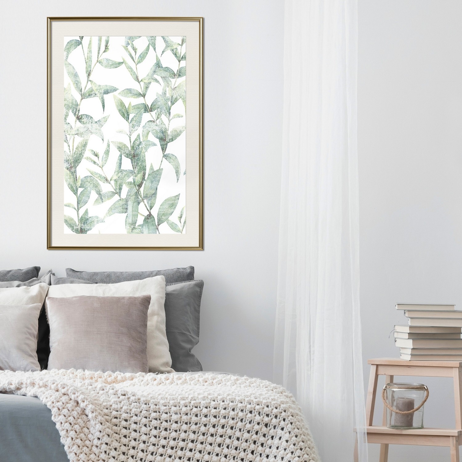 Affisch - Subtle Rustling [Poster] 20x30 Guld ram med passepartout, 20x30 cm