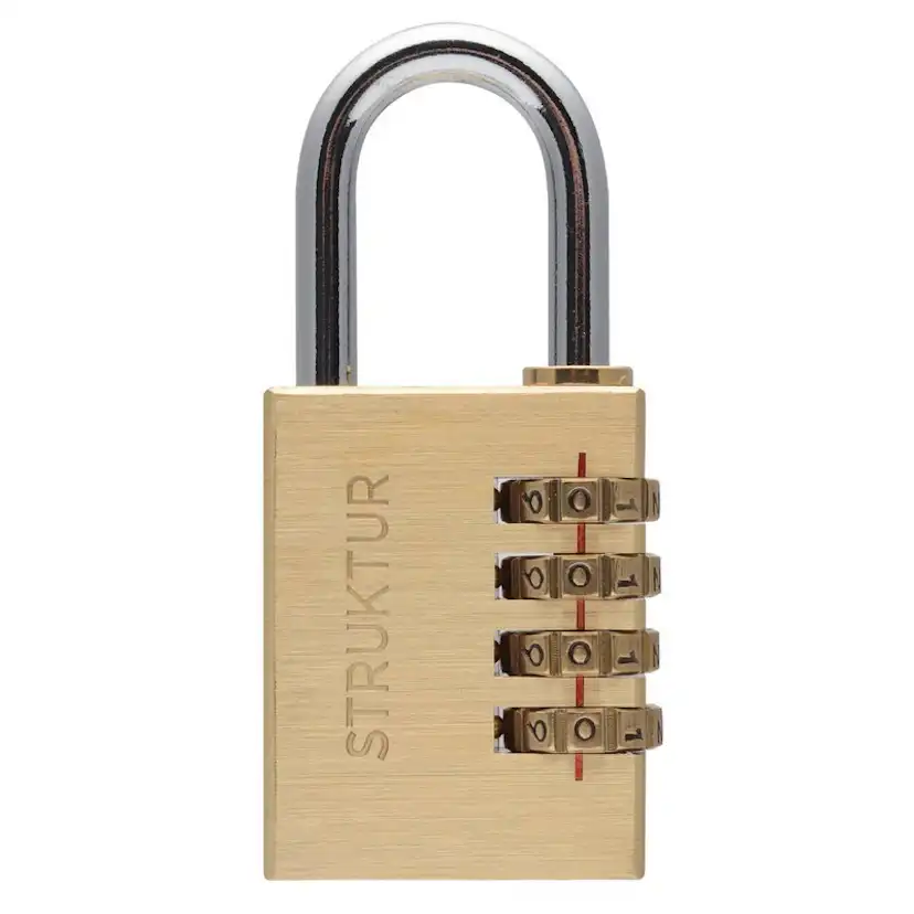 Kombinationshänglås Millers H Mässing