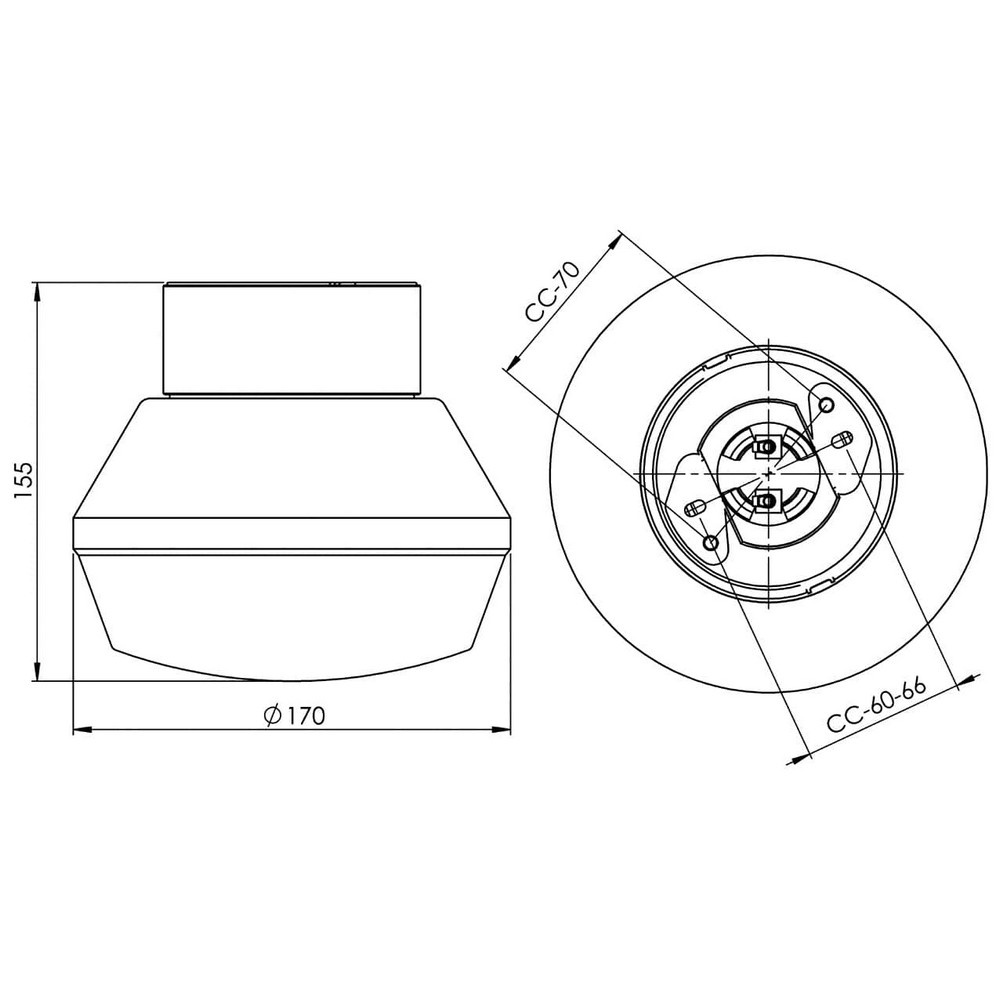 Vägg-/Taklampa Ifö Electric Porslinsarm 6090