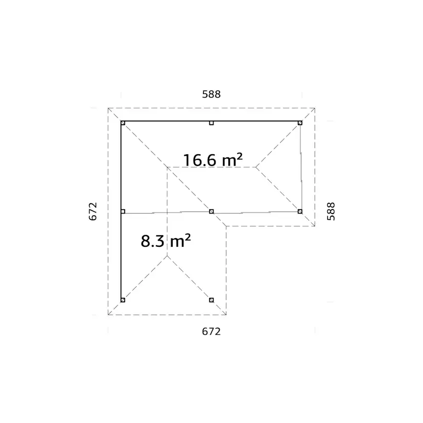 Uterum Palmako Bianca 24,9 m2 Set 214 Slide