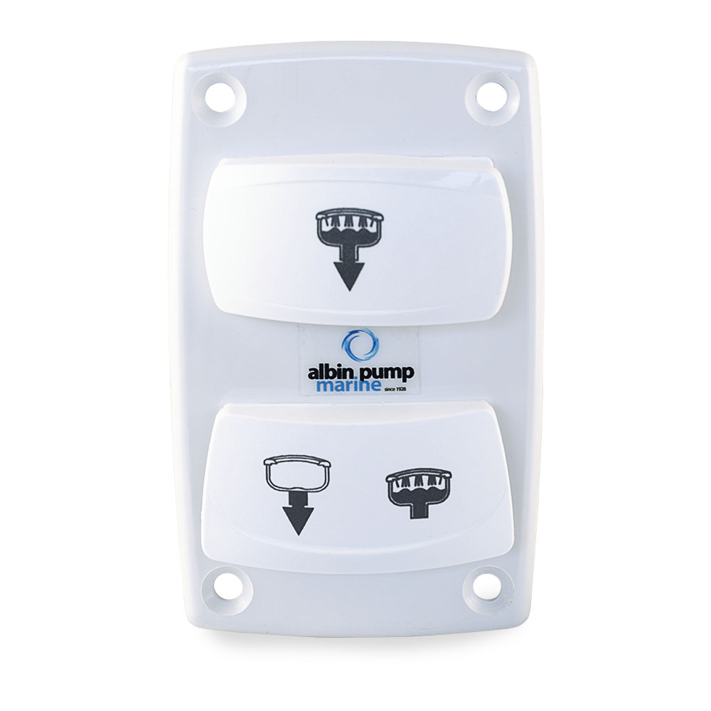 Kontrollpanel Albin Group Marine för Silent Elektrisk Toalett Rocker Switch