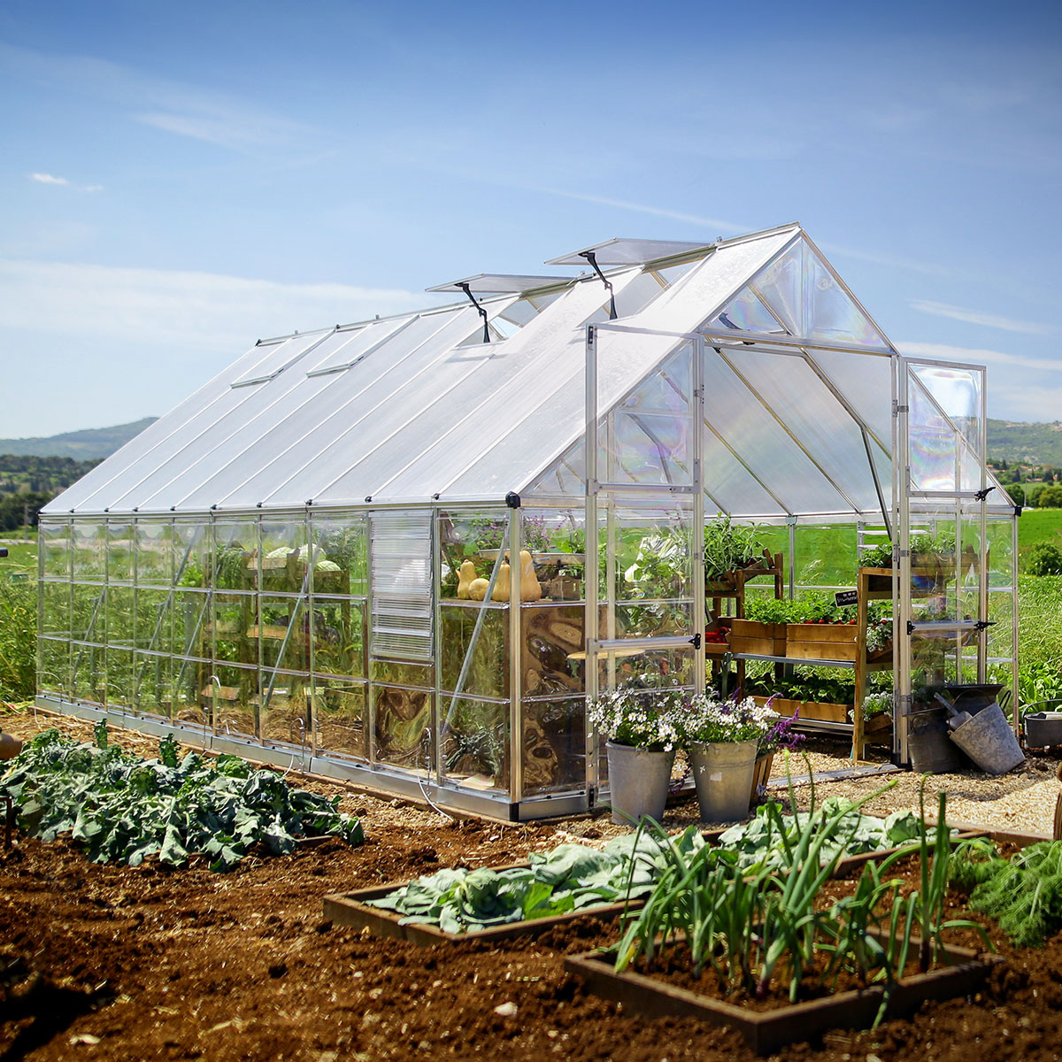 Växthus Canopia by Palram Balance 17,9 m² Silver