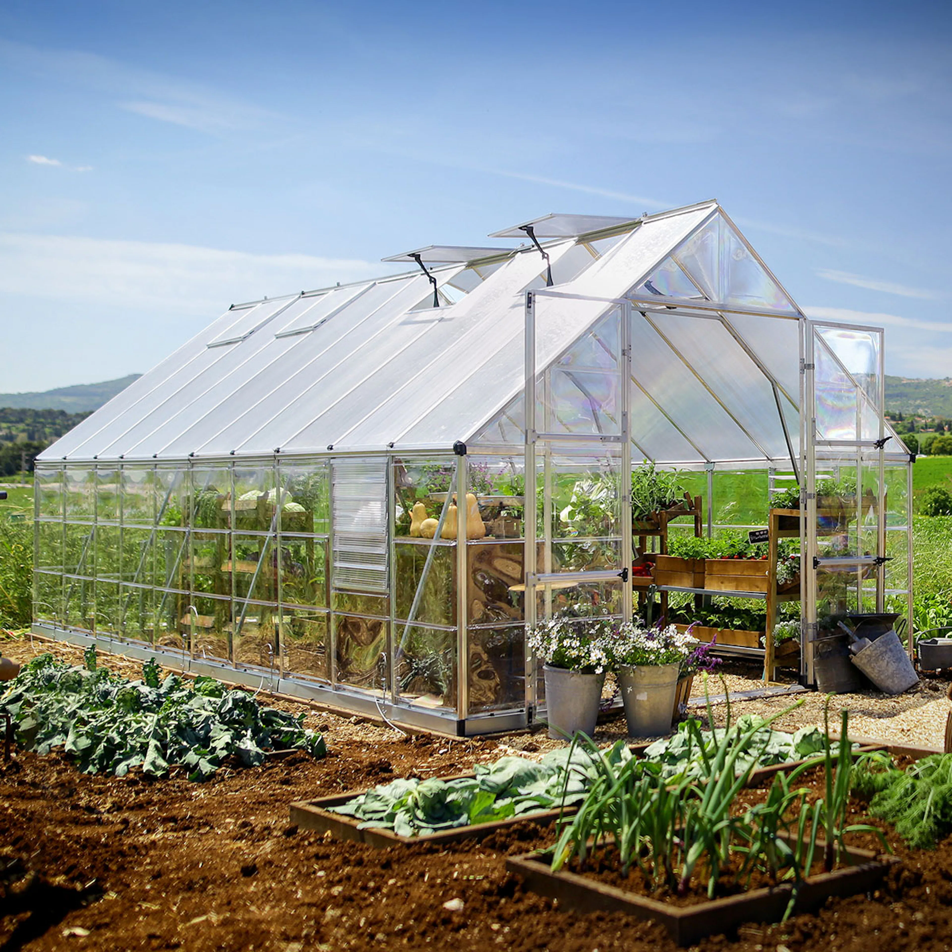 Växthus Canopia by Palram Balance 17,9 m² Silver