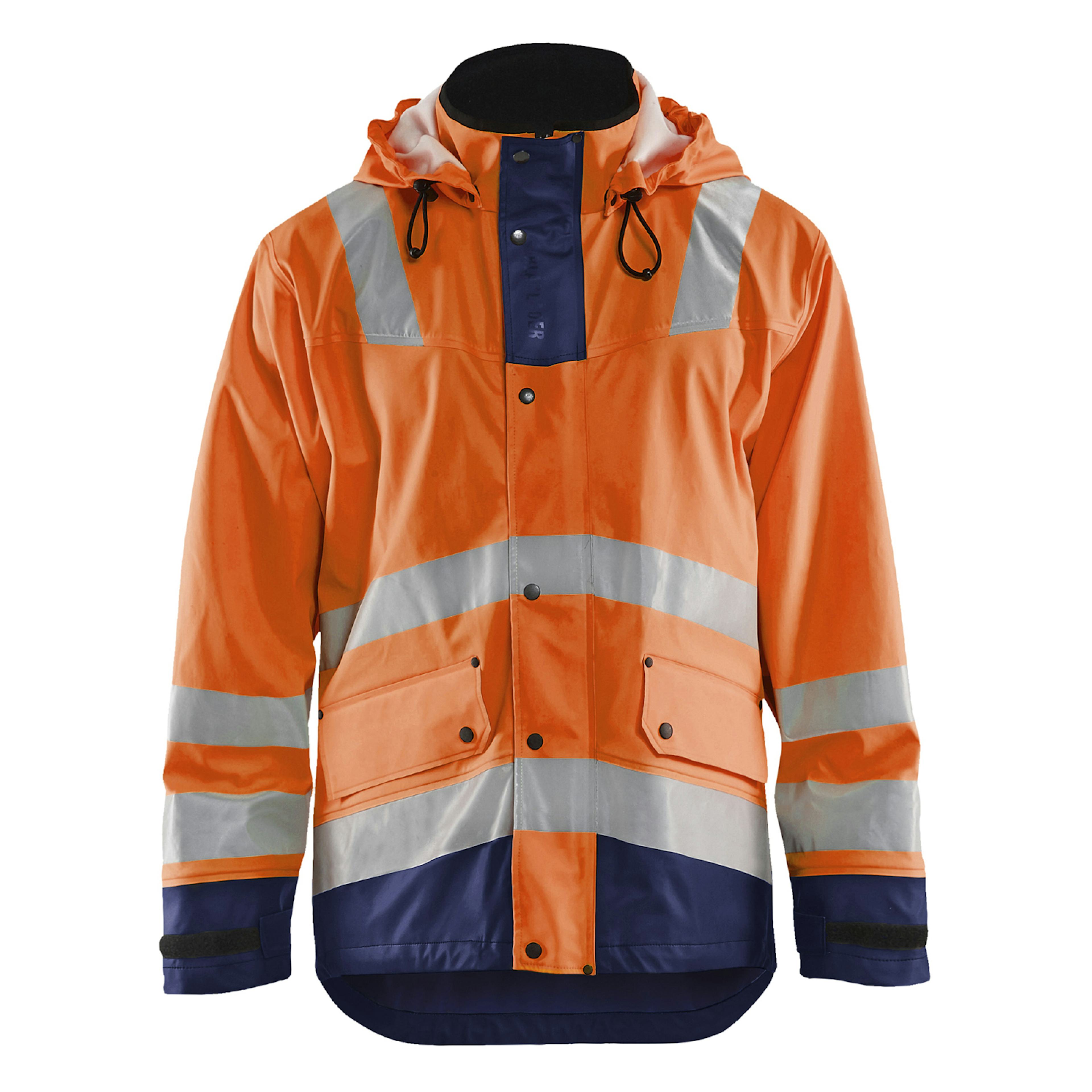 Varselorange/Marinblå