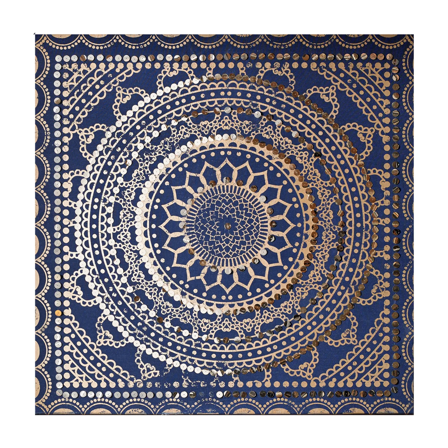 Tavla Art for the Home Paljetter Blått