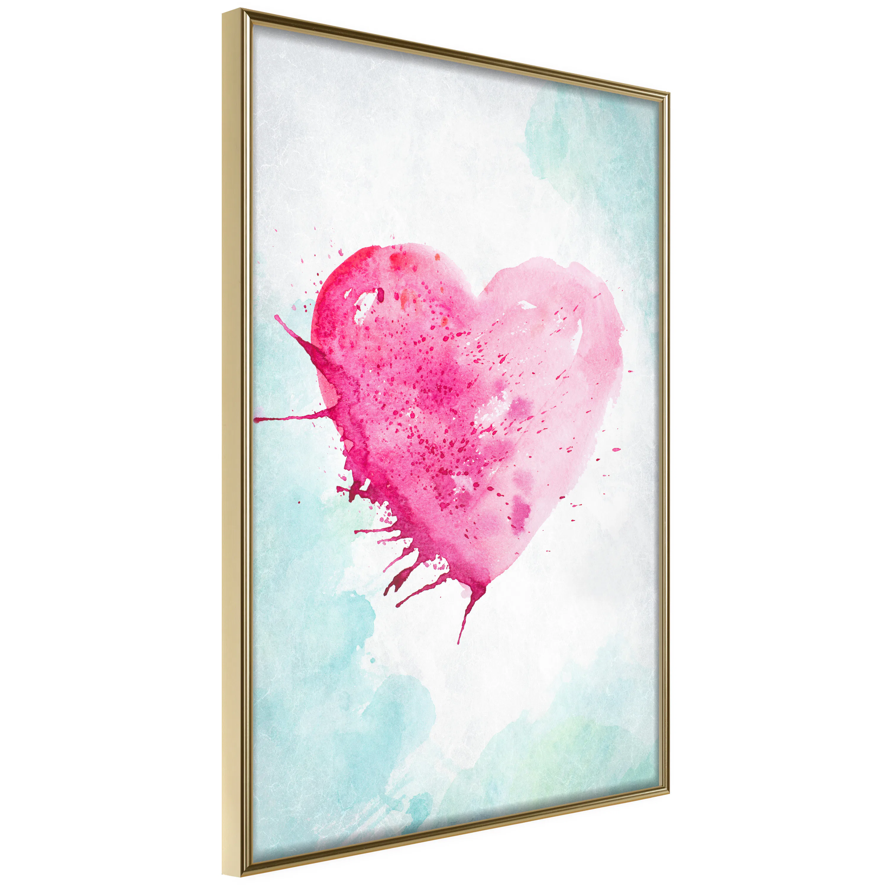 Poster Artgeist Affisch Watercolour Heart