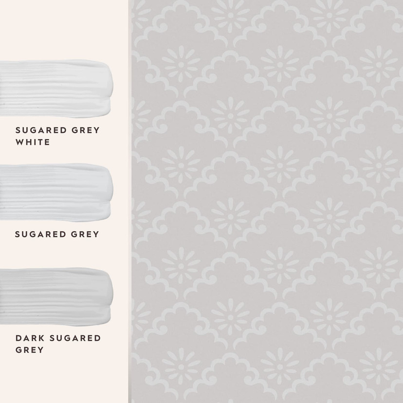 Tapet Laura Ashley Coralie Röd Grå 118476
