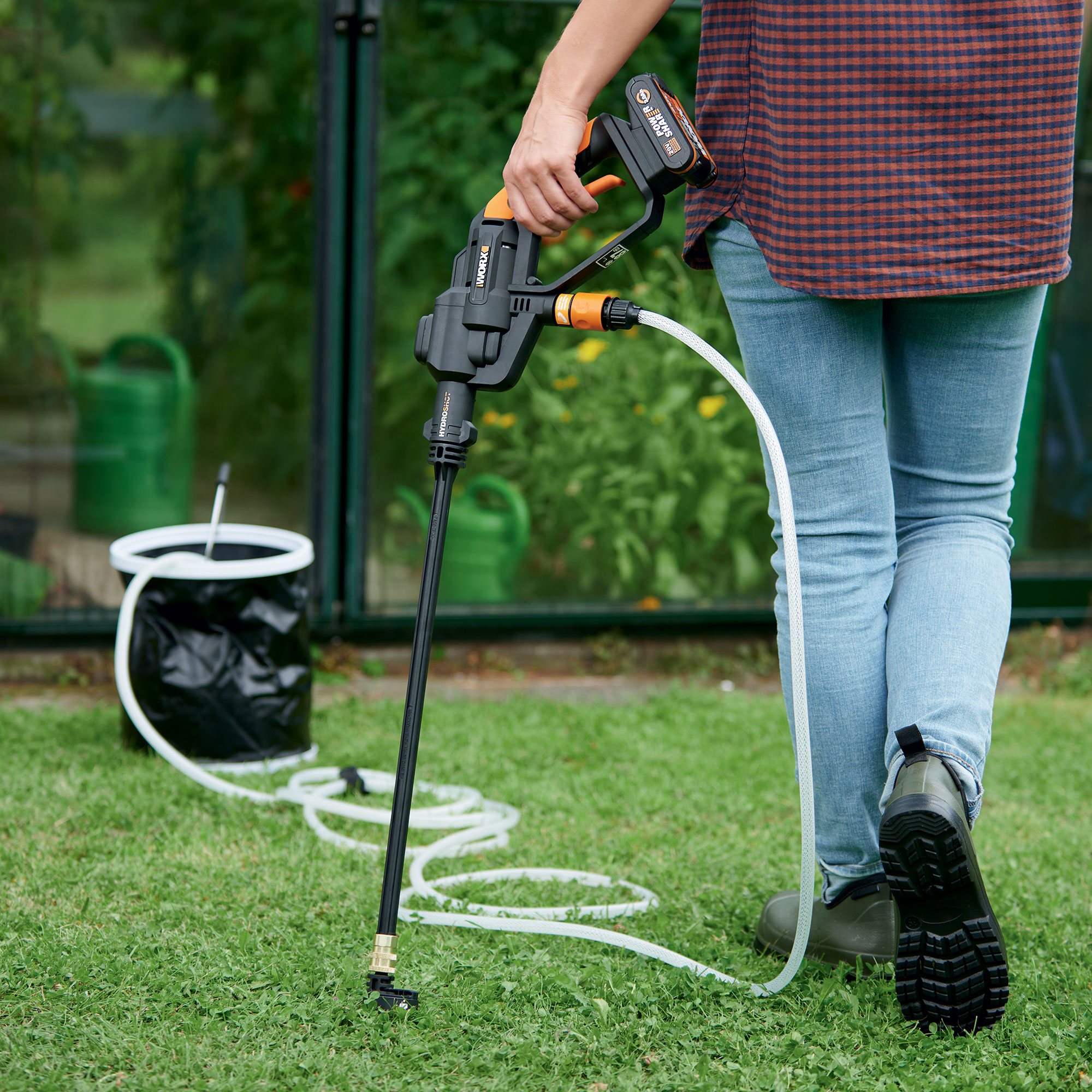 Högtryckstvätt Worx Hydroshot WG620E med Batteri