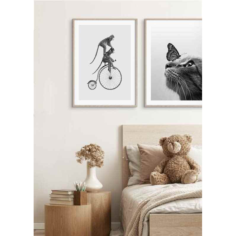 Poster Gallerix Monkeys On A Bike