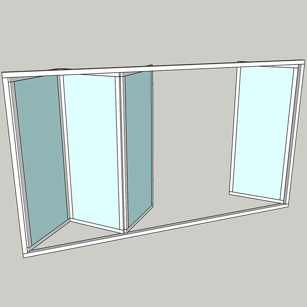 Vikparti Allvy Sunroom s75 3-Glas 4-Delad