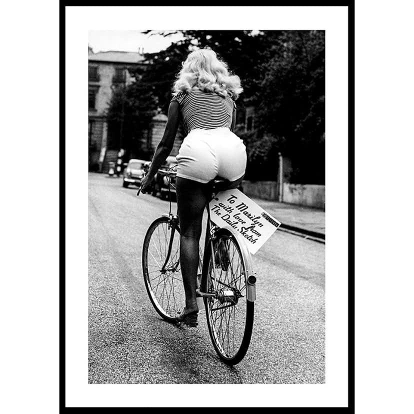 Poster Gallerix Marilyn Monroe Riding Bicycle