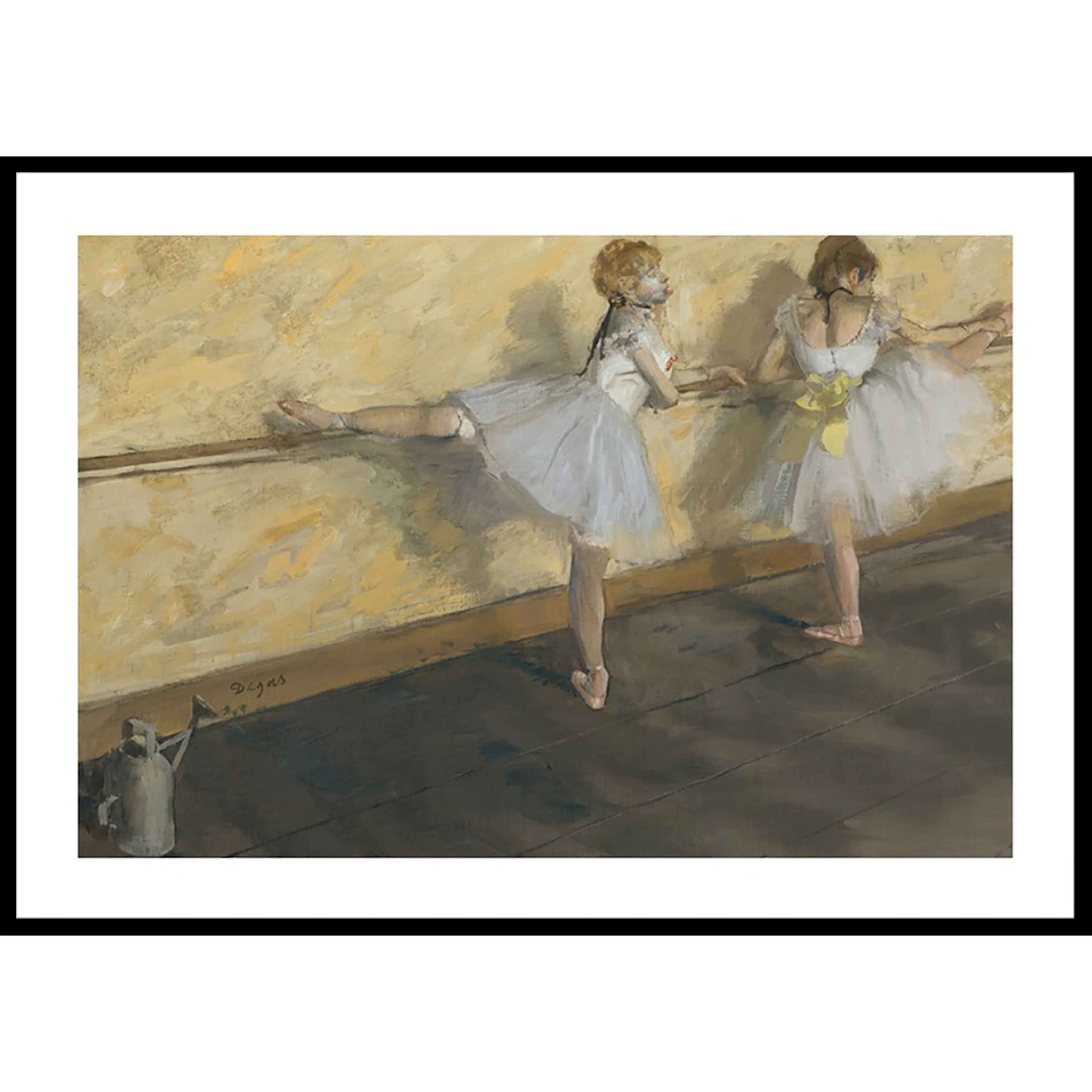 Poster Gallerix Dancers Practicing at the Barre By Edgar Degas