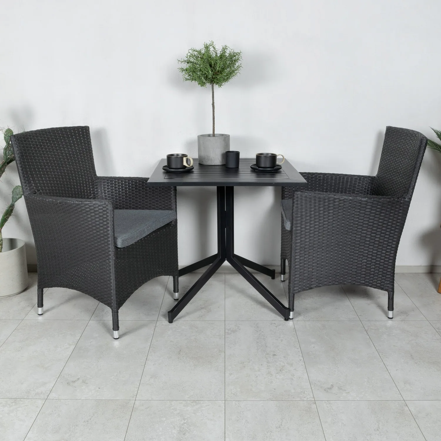 Cafégrupp Venture Home Wella med 2 Moli Trädgårdsstolar Utomhus