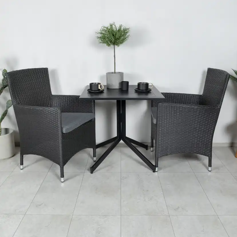 Cafégrupp Venture Home Wella med 2 Moli Trädgårdsstolar Utomhus