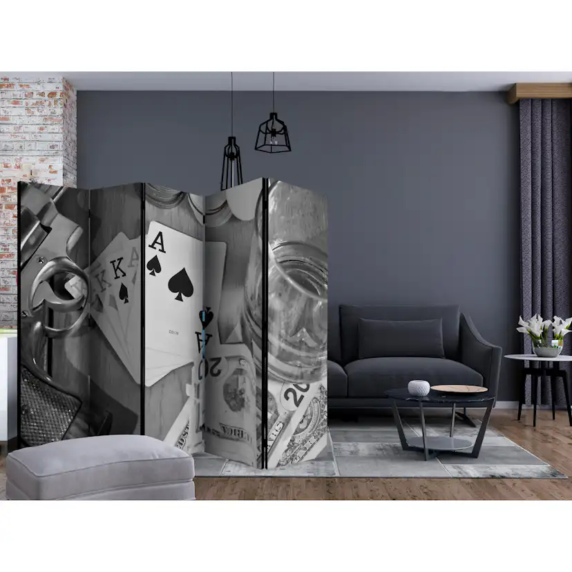 Rumsavdelare Arkiio Cards Black and White II 225x172 cm