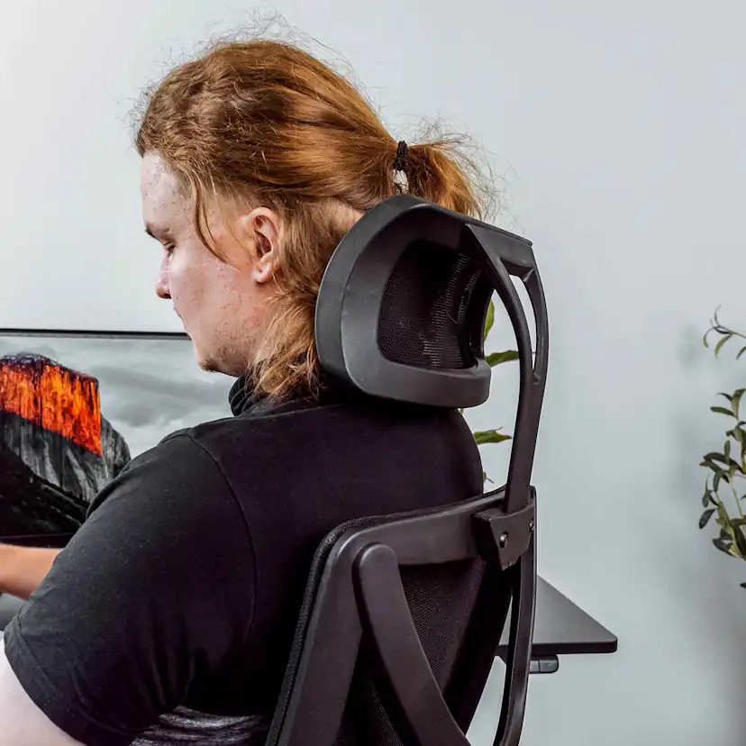 Kontorsstol Lykke Office Pro Stol med Andningsväv & Utdragbart Fotstöd