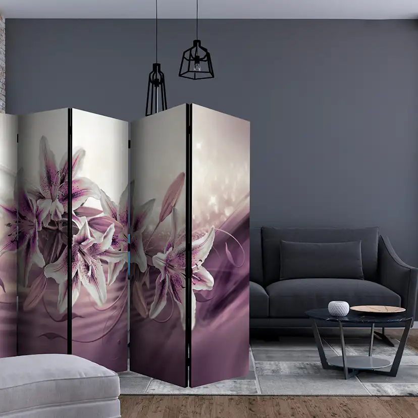 Rumsavdelare Skärmvägg Arkiio Purple Secrecy II 225x172 cm