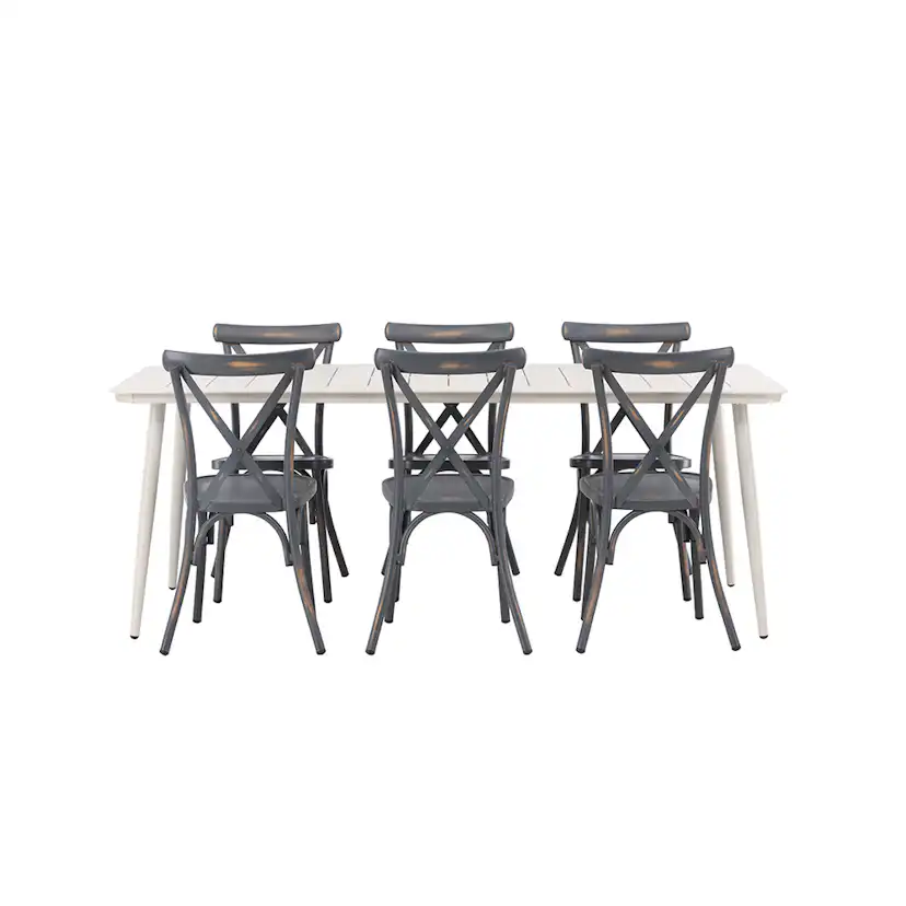 Matgrupp Venture Home Lina Bord med 6 Tablas Stolar
