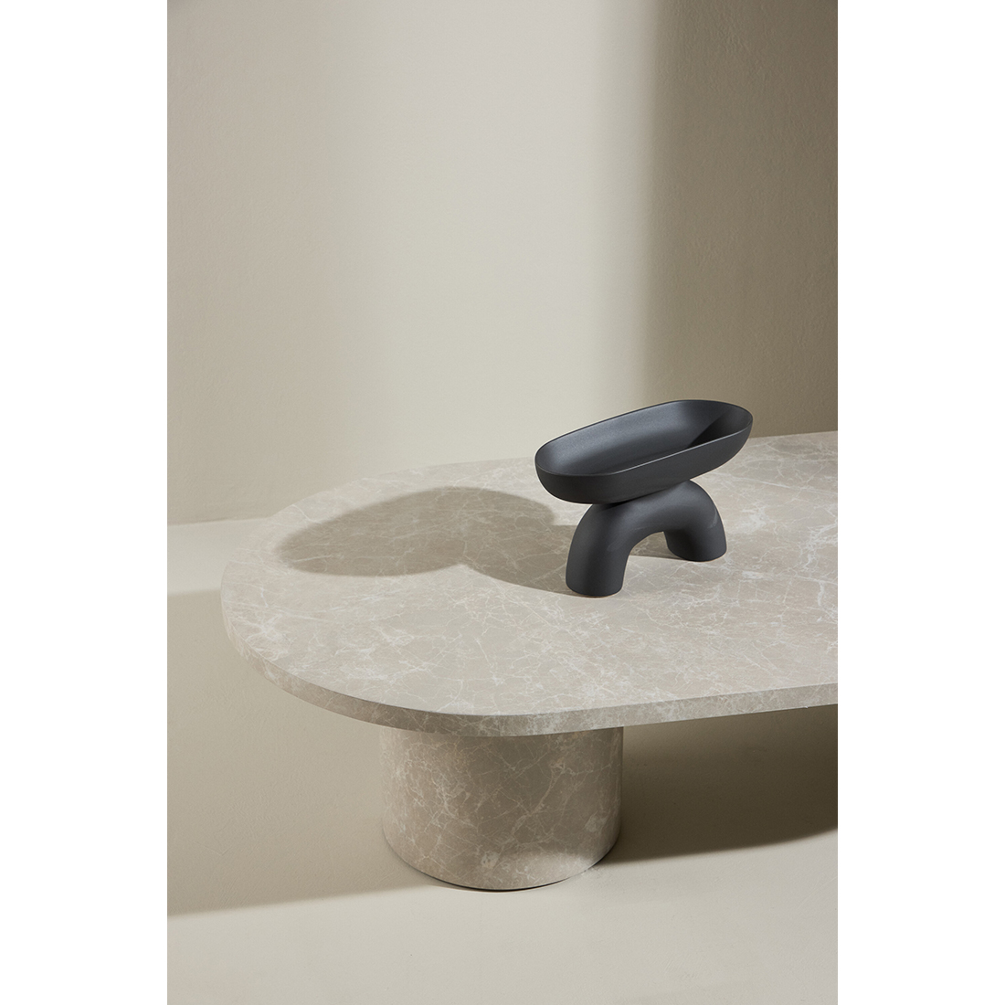 Soffbord Venture Home Narvik 32,5cm Beige Vardagsrumsbord med Marmorlook