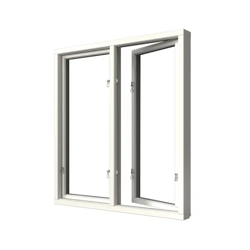 Sidohängt Fönster Elitfönster Elit Retro 3-Glas Aluminium 2-Luft