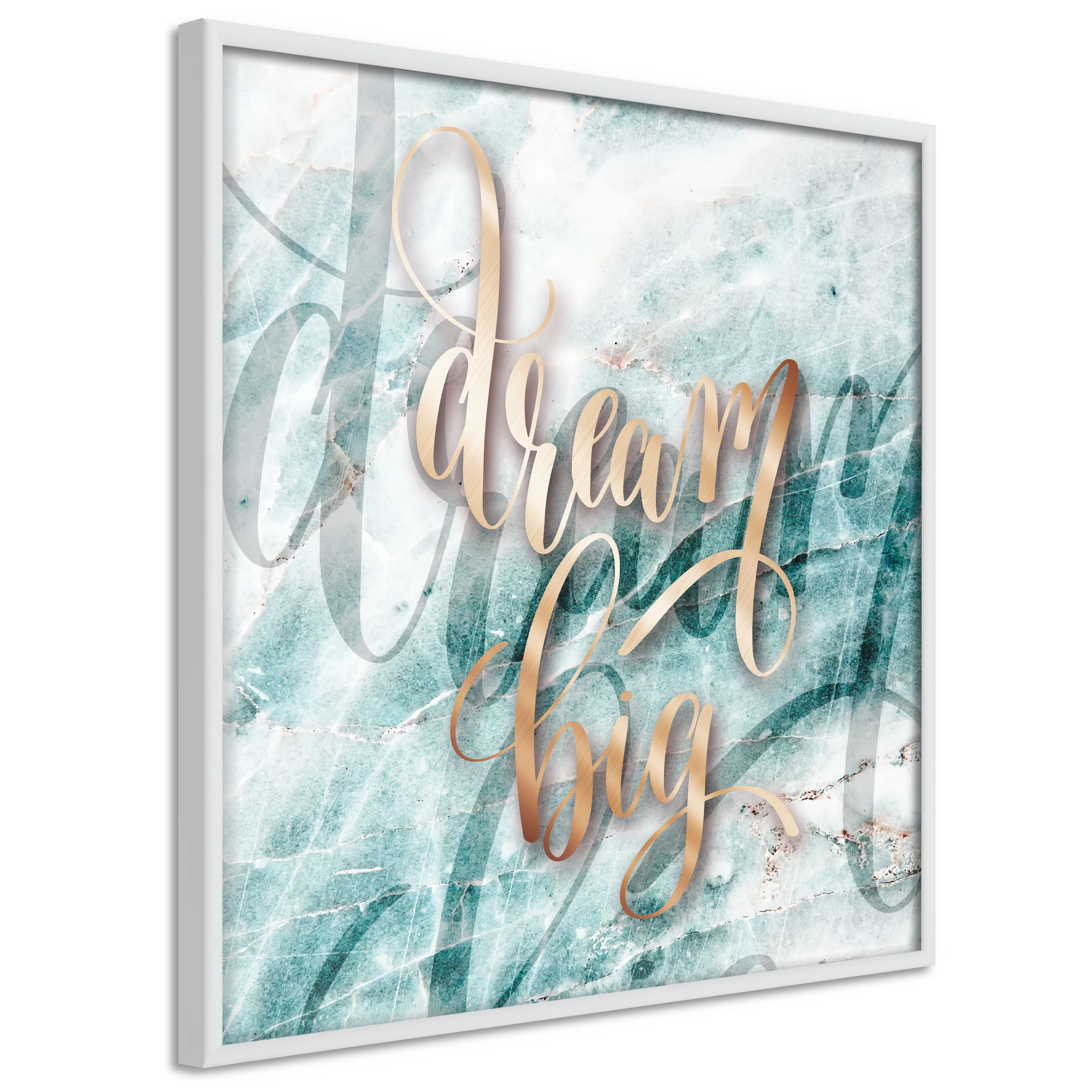 Affisch - Dream Big (Square) [Poster] 50x50 Vit ram, 50x50 cm
